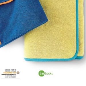 Norwex Kids Bath Towel Yellow and Blue/Teal